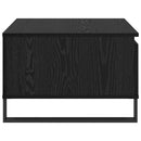 vidaXL Dohányzóasztal fiókkal Fekete tölgy 55 x 55 x 36,5 cm Faanyag