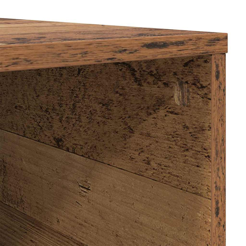 vidaXL Dohányzóasztal Régi fa 80 x 80 x 36.5 cm Faanyag