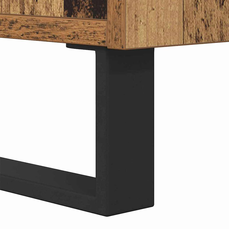 vidaXL Dohányzóasztal Régi fa 80 x 80 x 36.5 cm Faanyag