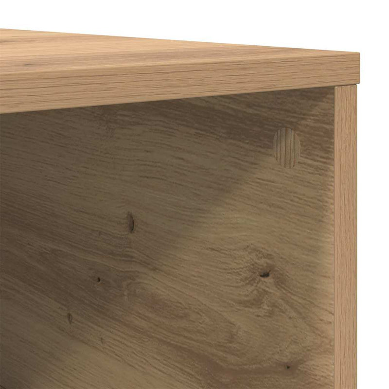 vidaXL Dohányzóasztal kézműves tölgy 80 x 80 x 36.5 cm Faanyag