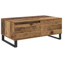 vidaXL Dohányzóasztal Öreg fa 90 x 50 x 36,5 cm Szerelt Fa