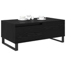 vidaXL Dohányzóasztal fiókkal Fekete tölgy 90 x 50 x 36,5 cm Faanyag