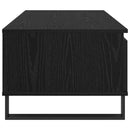 vidaXL Dohányzóasztal fiókkal Fekete tölgy 90 x 50 x 36,5 cm Faanyag