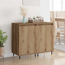 vidaXL Széf 2 pcs Artisan tölgy 40 x 35 x 70 cm Műszaki fa és vas