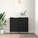vidaXL Széf 2 pcs Fekete tölgy 40 x 35 x 70 cm Műszaki fa és vas