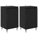 vidaXL Széf 2 pcs Fekete tölgy 40 x 35 x 70 cm Műszaki fa és vas