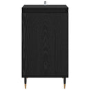 vidaXL Széf 2 pcs Fekete tölgy 40 x 35 x 70 cm Műszaki fa és vas