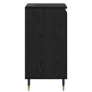 vidaXL Széf 2 pcs Fekete tölgy 40 x 35 x 70 cm Műszaki fa és vas