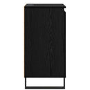 vidaXL Széf Fekete tölgy 40 x 35 x 70 cm Faanyag