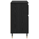 vidaXL Széf fiókkal Fekete tölgy 60 x 35 x 70 cm Műszaki fa és vas