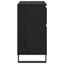 vidaXL Széf fiókkal Fekete tölgy 60 x 35 x 70 cm Műszaki fa és vas