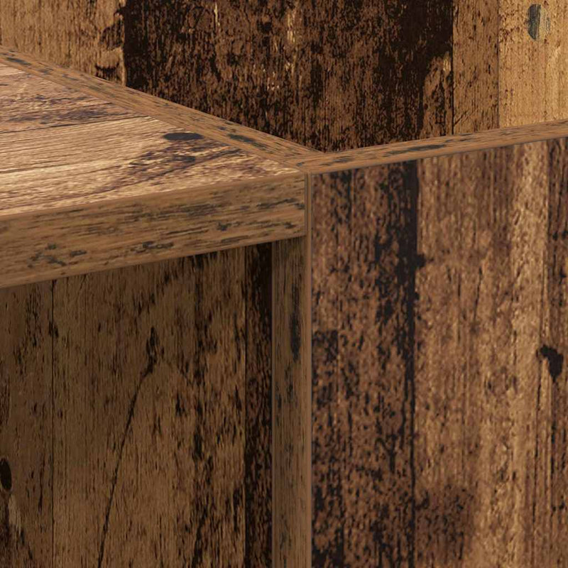 vidaXL Hanglemez szekrény Öreg fa 121 x 38 x 48 cm Műszaki fa és vas