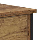 vidaXL Éjjeli asztal fiókkal 2 pcs Régi fa 34 x 35,5 x 45 cm Faanyag