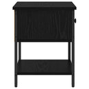 vidaXL Éjjeli asztal 2 pcs Fekete tölgy 34 x 35,5 x 45 cm Faanyag