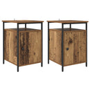 vidaXL Éjjeliszekrény 2 pcs Öreg fa 40 x 42 x 60 cm Faanyag