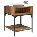 vidaXL Éjjeli asztal 2 pcs Régi fa 40 x 40 x 50 cm Faanyag