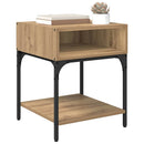 vidaXL Éjjeli asztal kézműves tölgy 40 x 40 x 50 cm Faanyag