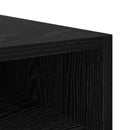 vidaXL Éjjeli asztal 2 pcs Fekete tölgy 40 x 40 x 50 cm Faanyag