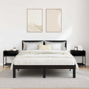 vidaXL Éjjeli asztal 2 pcs Fekete tölgy 40 x 40 x 50 cm Faanyag