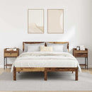 vidaXL Éjjeli asztal fiókkal 2 pcs Régi fa 40 x 29 x 60 cm Faanyag