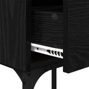 vidaXL Éjjeli asztal fiókkal 2 pcs Musta tammi 40 x 29 x 60 cm Faanyag