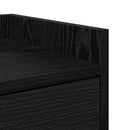 vidaXL Éjjeli asztal 2 pcs Fekete tölgy 40 x 29 x 60 cm Faanyag