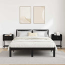 vidaXL Éjjeli asztal fiókkal 2 pcs Musta tammi 40 x 29 x 60 cm Faanyag