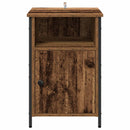 vidaXL Éjjeliszekrény 2 pcs Öreg fa 40 x 42 x 60 cm Faanyag