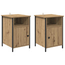 vidaXL Éjjeliszekrény 2 pcs Artisan tölgy 40 x 42 x 60 cm Faanyag