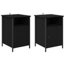 vidaXL Éjjeliszekrény 2 pcs Fekete tölgy 40 x 42 x 60 cm Faanyag