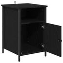 vidaXL Éjjeliszekrény 2 pcs Fekete tölgy 40 x 42 x 60 cm Faanyag