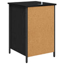 vidaXL Éjjeliszekrény 2 pcs Fekete tölgy 40 x 42 x 60 cm Faanyag