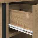 vidaXL Éjjeliszekrény 2 pcs kézműves tölgy 40 x 42 x 50 cm Faanyag