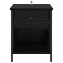 vidaXL Éjjeliszekrény 2 pcs Musta tammi 40 x 42 x 50 cm Faanyag