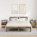 vidaXL Éjjeliszekrény fiókkal 2 pcs Öreg fa 40 x 42 x 56 cm Faanyag