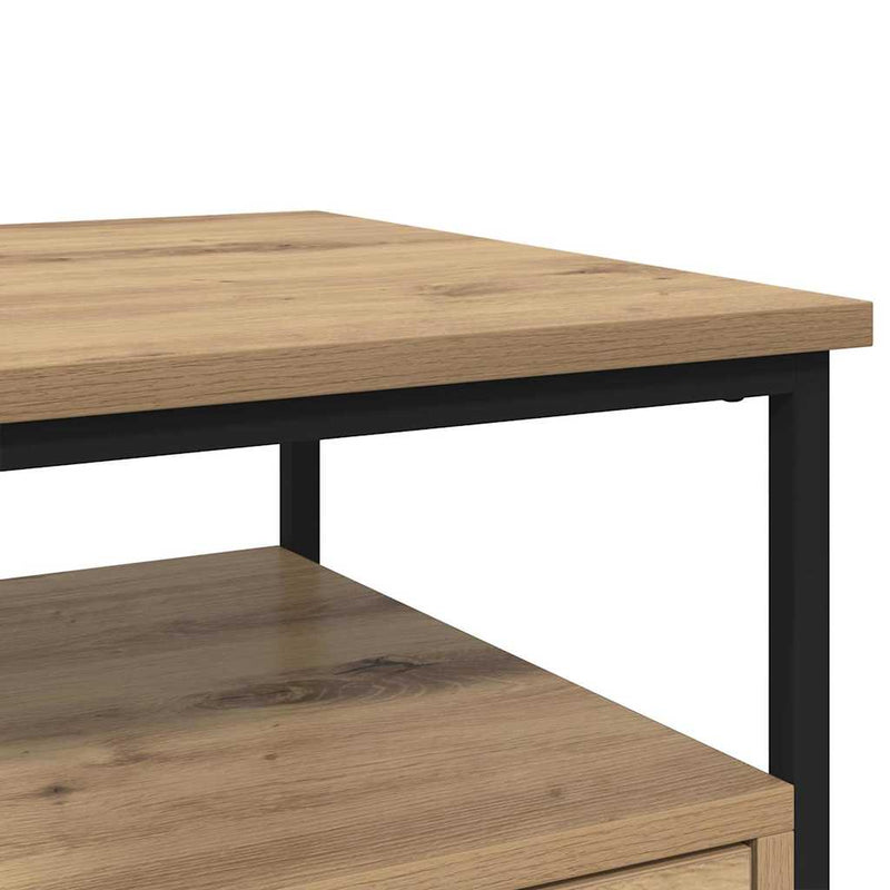 vidaXL Éjjeliszekrény 2 pcs kézműves tölgy 40 x 42 x 56 cm Faanyag