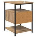 vidaXL Éjjeliszekrény 2 pcs kézműves tölgy 40 x 42 x 56 cm Faanyag