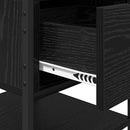 vidaXL Éjjeliszekrény fiókkal Musta tammi 40 x 42 x 56 cm Faanyag