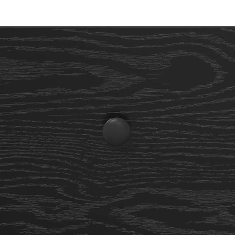 vidaXL Éjjeliszekrény fiókkal Musta tammi 40 x 42 x 56 cm Faanyag