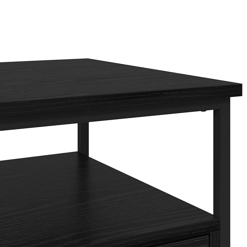 vidaXL Éjjeliszekrény 2 pcs Musta tammi 40 x 42 x 56 cm Faanyag