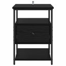 vidaXL Éjjeliszekrény 2 pcs Musta tammi 40 x 42 x 56 cm Faanyag