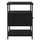 vidaXL Éjjeliszekrény 2 pcs Fekete tölgy 40 x 42 x 56 cm Faanyag