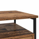 vidaXL Éjjeliszekrény fiókkal 2 pcs Öreg fa 40 x 42 x 55 cm Faanyag