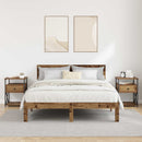 vidaXL Éjjeliszekrény fiókkal 2 pcs Öreg fa 40 x 42 x 55 cm Faanyag