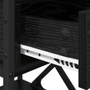 vidaXL Éjjeliszekrény 2 pcs Musta tammi 40 x 42 x 55 cm Faanyag