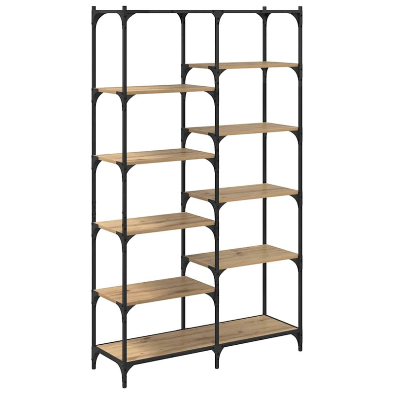 vidaXL Könyvespolc kézműves tölgy 100 x 32 x 170 cm Faanyag