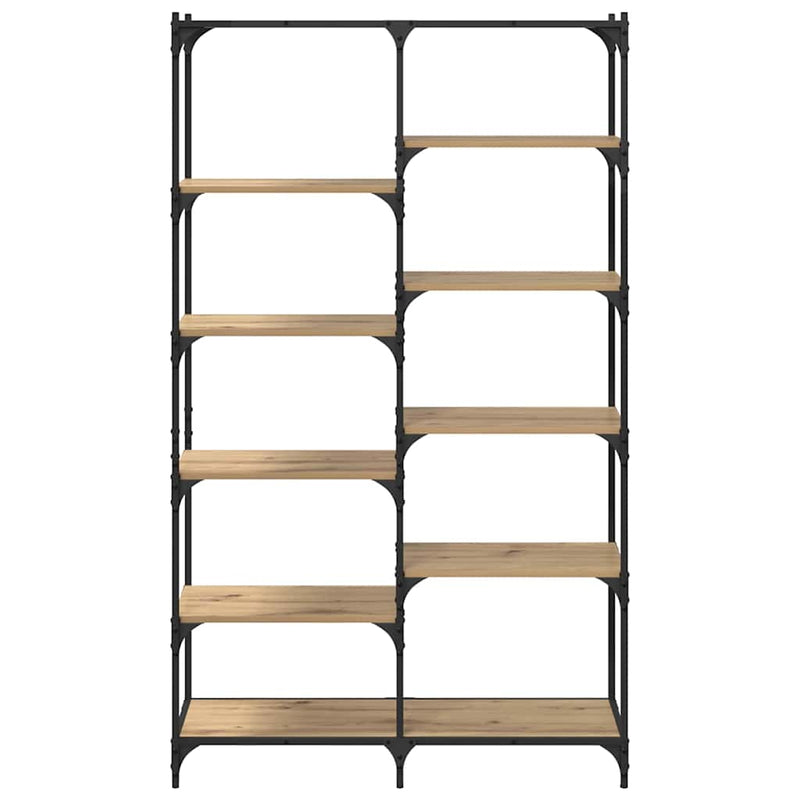 vidaXL Könyvespolc kézműves tölgy 100 x 32 x 170 cm Faanyag