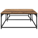 vidaXL Dohányzóasztal 2 pcs Öreg fa Faanyag