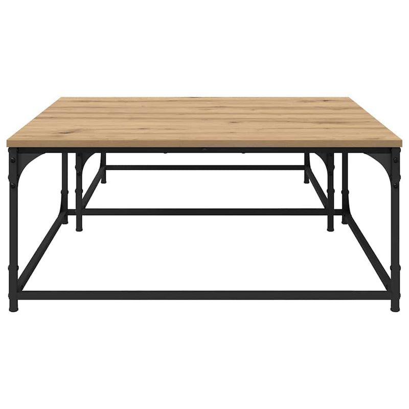 vidaXL Dohányzóasztal 2 pcs Artisan tölgy Faanyag