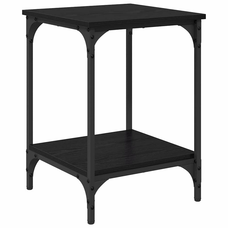 vidaXL Dohányzóasztal Fekete tölgy 40 x 40 x 55 cm Faanyag